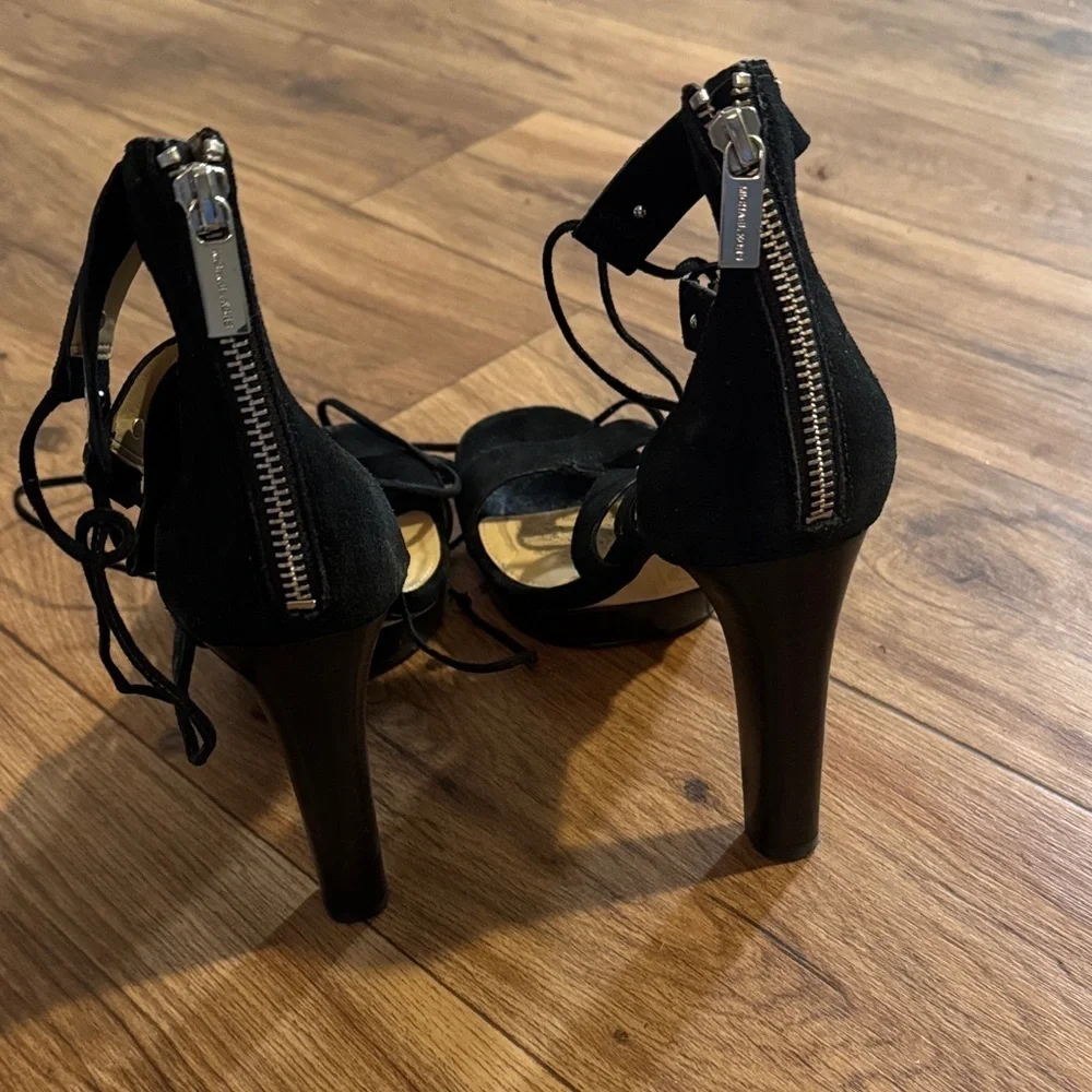 Michael Kors Black Strappy Heels